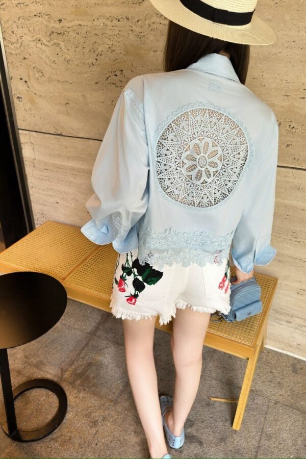 Loewe lace long-sleeved shirt