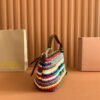 miumiu Rainbow Braided Bag Premium Edition Size: Bottom Length: 19cm Opening Width: 25.5cm Height 14cm Bottom Width: 10cm