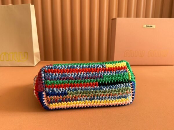 miumiu Rainbow Braided Bag Premium Edition Size: Bottom Length: 19cm Opening Width: 25.5cm Height 14cm Bottom Width: 10cm
