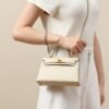 Hermes Kelly bag cream gold mouth advanced version 1:1 official website 19x12x6cm