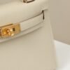 Hermes Kelly bag cream gold mouth advanced version 1:1 official website 19x12x6cm