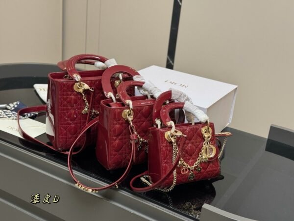 DIOR Princess Diana bag lacquered material