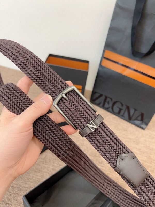ZEGNA Belt fabric elastic belt advanced version official website 1:1