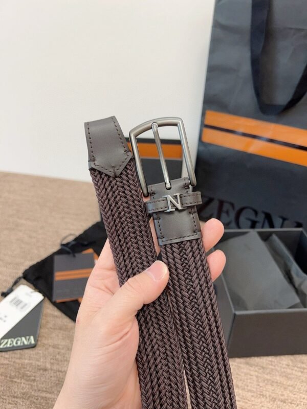 ZEGNA Belt fabric elastic belt advanced version official website 1:1
