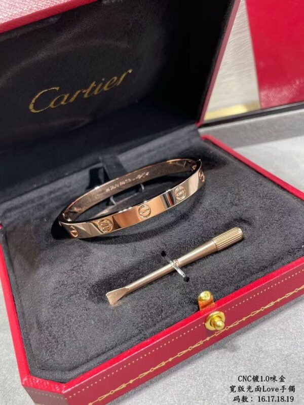 Cartier bracelet high-end double opening model available in sizes 16-21