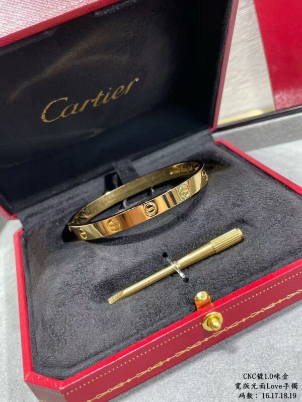 Cartier bracelet high-end double opening model available in sizes 16-21