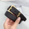 YSL belt advanced version width 3cm genuine leather material