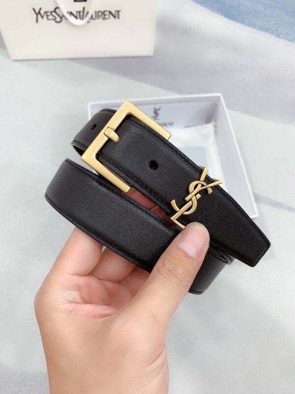 YSL belt advanced version width 3cm genuine leather material