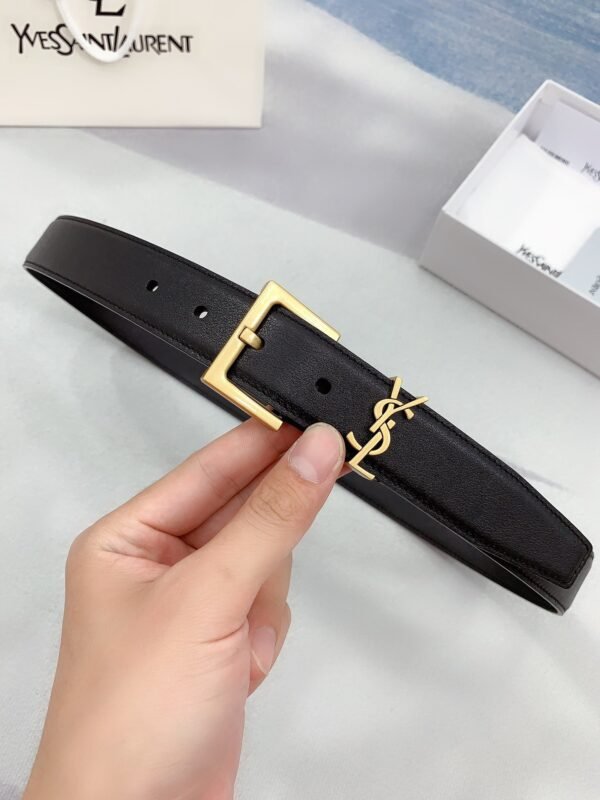 YSL belt advanced version width 3cm genuine leather material