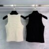 miumiu new style heavy diamond knitted vest