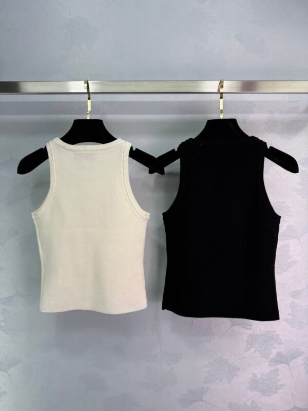 miumiu new style heavy diamond knitted vest