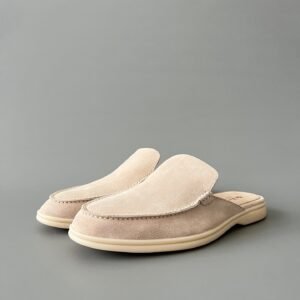 微信图片_20250716182340.jpg Loro Piana men’s round toe low-top half-slippers high-quality