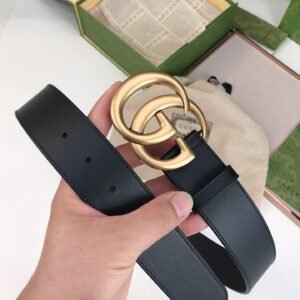 GUCCI men’s belt genuine leather material high-end version width 4cm
