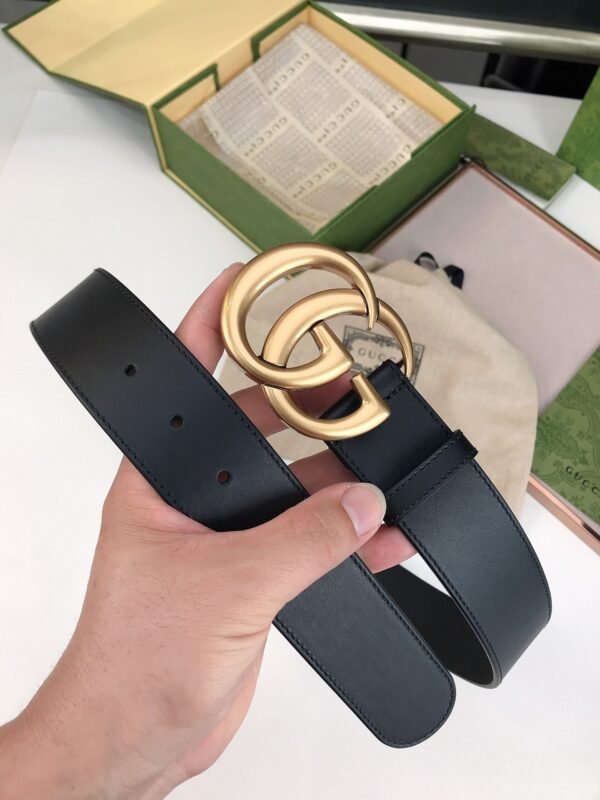 GUCCI men’s belt genuine leather material high-end version width 4cm