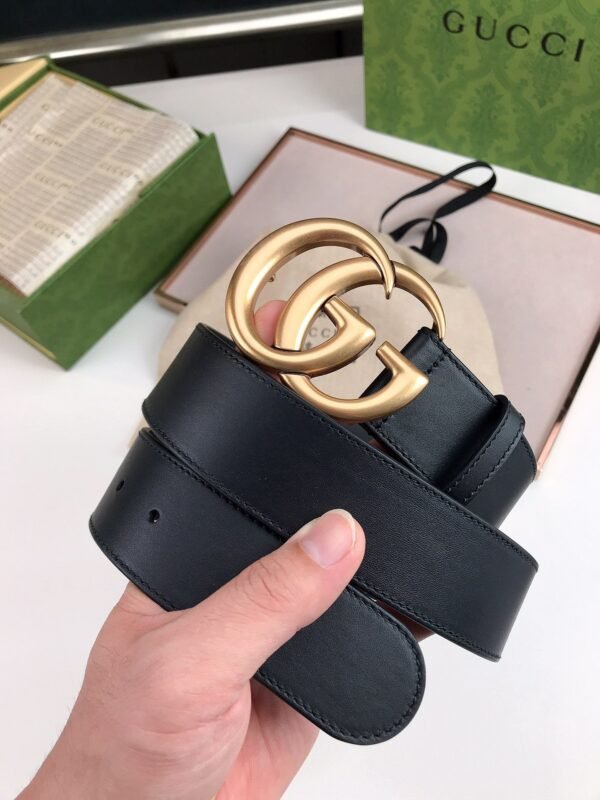 GUCCI men’s belt genuine leather material high-end version width 4cm