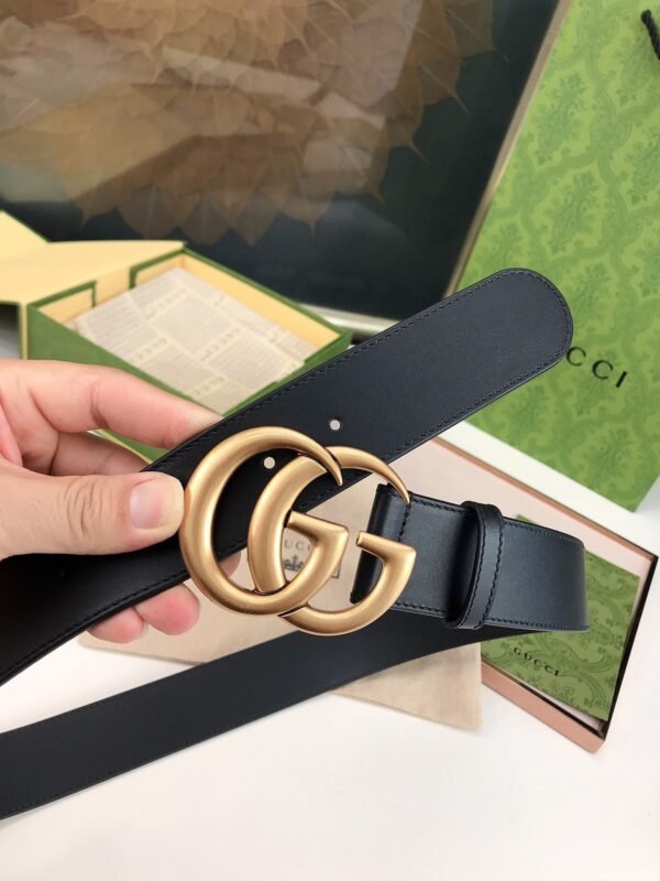 GUCCI men’s belt genuine leather material high-end version width 4cm
