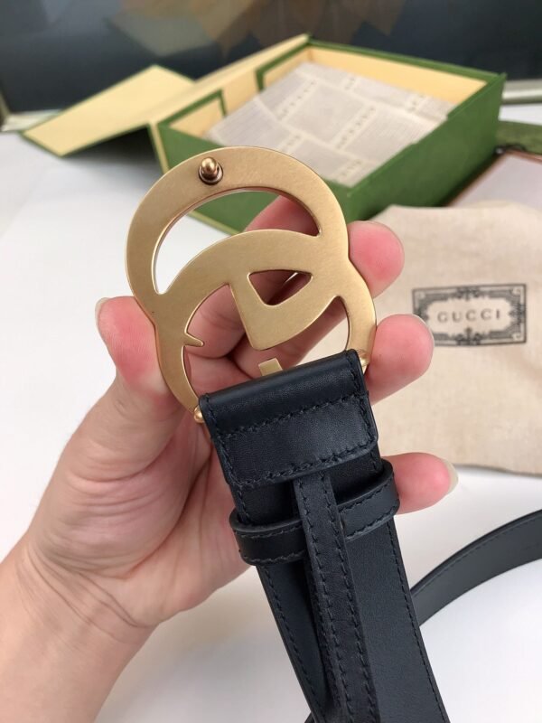 GUCCI men’s belt genuine leather material high-end version width 4cm