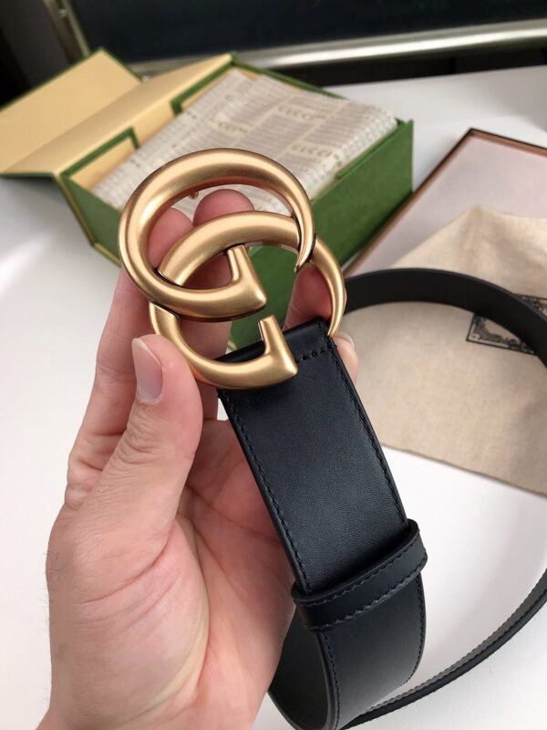 GUCCI men’s belt genuine leather material high-end version width 4cm