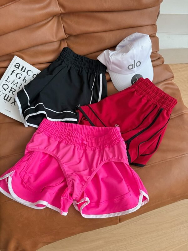 alo three-color quick-drying sports shorts