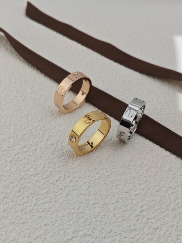 Cartier LOVE Ring Premium Edition  Inlaid with three gemstones