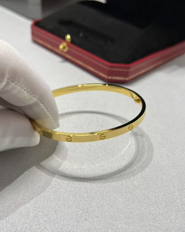 Cartier bracelet narrow version without diamonds high-end version 1:1