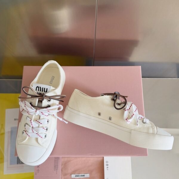 miumiu casual canvas sole thickness 3cm advanced version 35-41