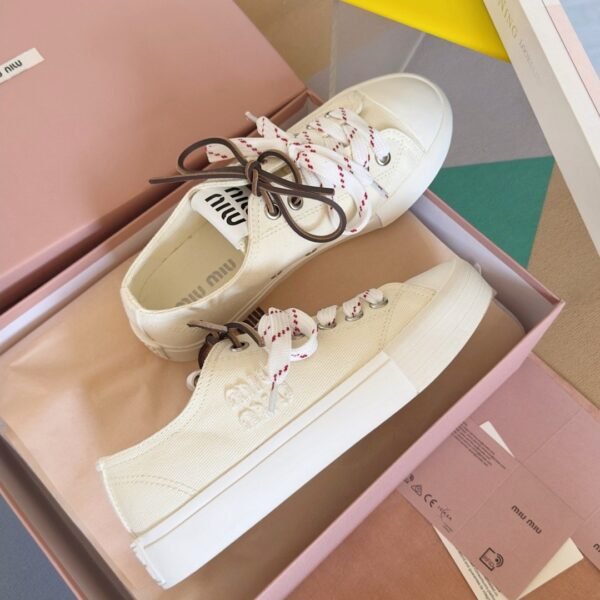 miumiu casual canvas sole thickness 3cm advanced version 35-41