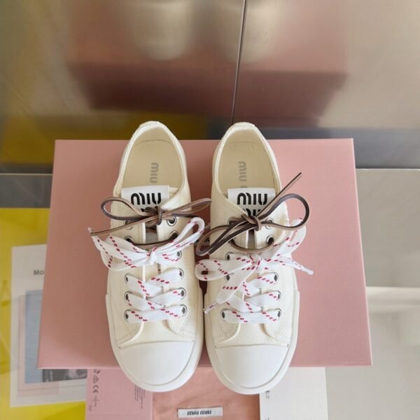 miumiu casual canvas sole thickness 3cm advanced version 35-41