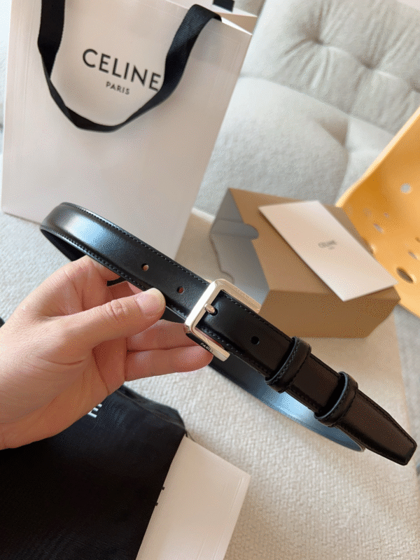 CELINE ELEGANT CHARM TAURILLON leather belt premium version