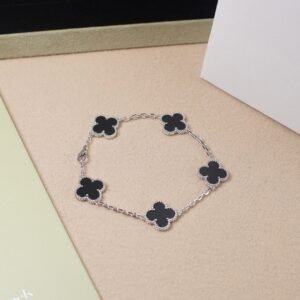 Van Cleef & Arpels Silver Black Sapphire Bracelet Premium Edition