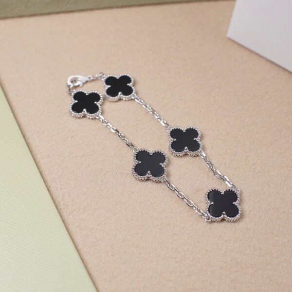 Van Cleef & Arpels Silver Black Sapphire Bracelet Premium Edition