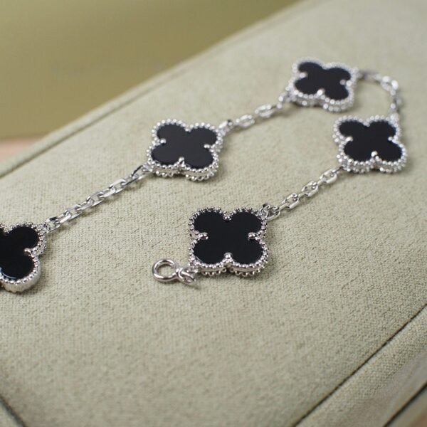 Van Cleef & Arpels Silver Black Sapphire Bracelet Premium Edition