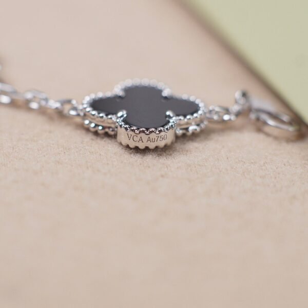 Van Cleef & Arpels Silver Black Sapphire Bracelet Premium Edition