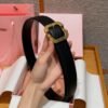 miumiu belt premium version genuine leather material width 3.5mm