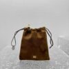 miumiu autumn and winter frosted series mini drawstring bag can be used as a bag pendant Premium quality Size: 18x20cm