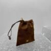 miumiu autumn and winter frosted series mini drawstring bag can be used as a bag pendant Premium quality Size: 18x20cm