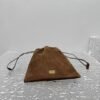 miumiu autumn and winter frosted series mini drawstring bag can be used as a bag pendant Premium quality Size: 18x20cm