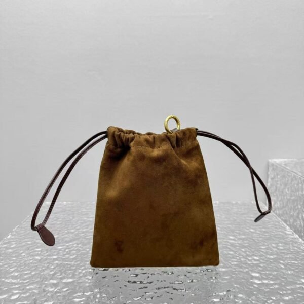 miumiu autumn and winter frosted series mini drawstring bag can be used as a bag pendant Premium quality Size: 18x20cm