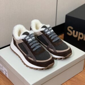 Brunello Cucinelli Casual winter wool lining high-end sports shoes 35-42