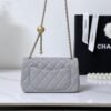 Chanel new small golden ball mini light gray bag top quality1：1 size 13x20x7cm