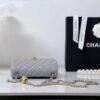 Chanel new small golden ball mini light gray bag top quality1：1 size 13x20x7cm