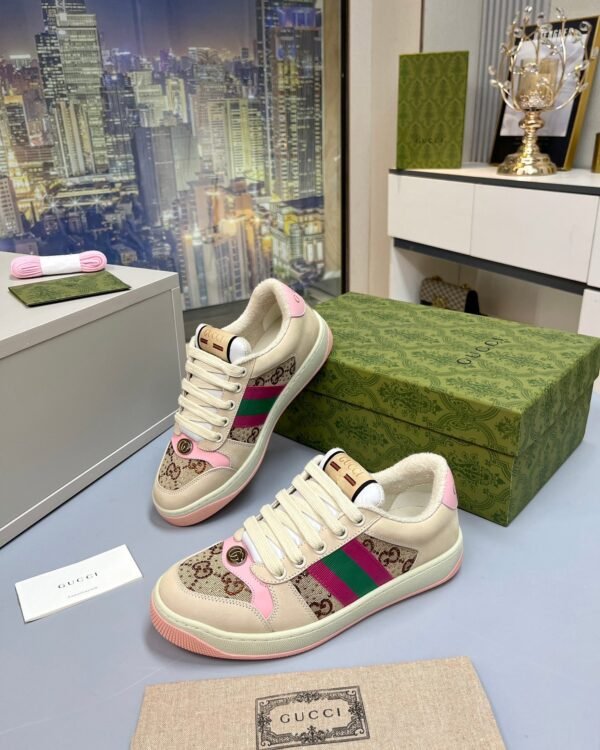 GUCCI Screener new pink dirty shoes