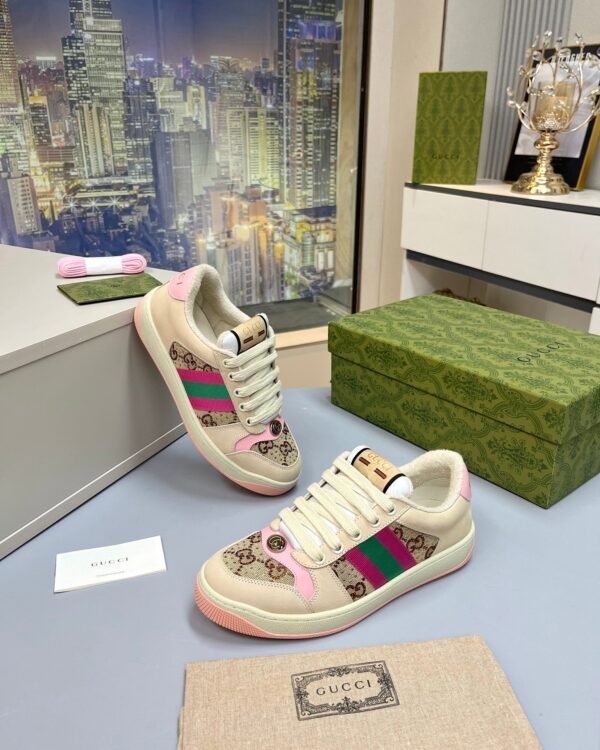 GUCCI Screener new pink dirty shoes