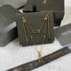 MESSIKA Double-layer single diamond sliding polished necklace