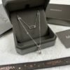 MESSIKA Double-layer single diamond sliding polished necklace