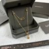 MESSIKA Double-layer single diamond sliding polished necklace