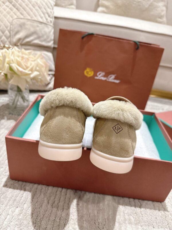 Loro Piana’s new winter velvet loafers are made of real rabbit fur and sheepskin.