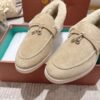 Loro Piana’s new winter velvet loafers are made of real rabbit fur and sheepskin.