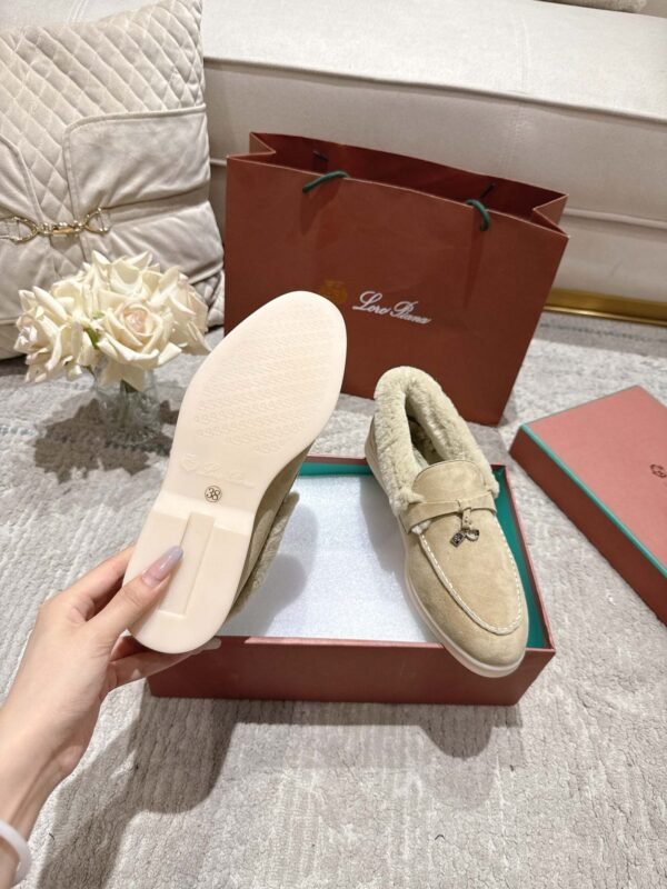 Loro Piana’s new winter velvet loafers are made of real rabbit fur and sheepskin.