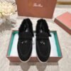 Loro Piana’s new winter velvet loafers are made of real rabbit fur and sheepskin.